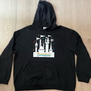 Disney Pride Collection Black Hoodie with White Tag Detail